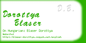 dorottya blaser business card